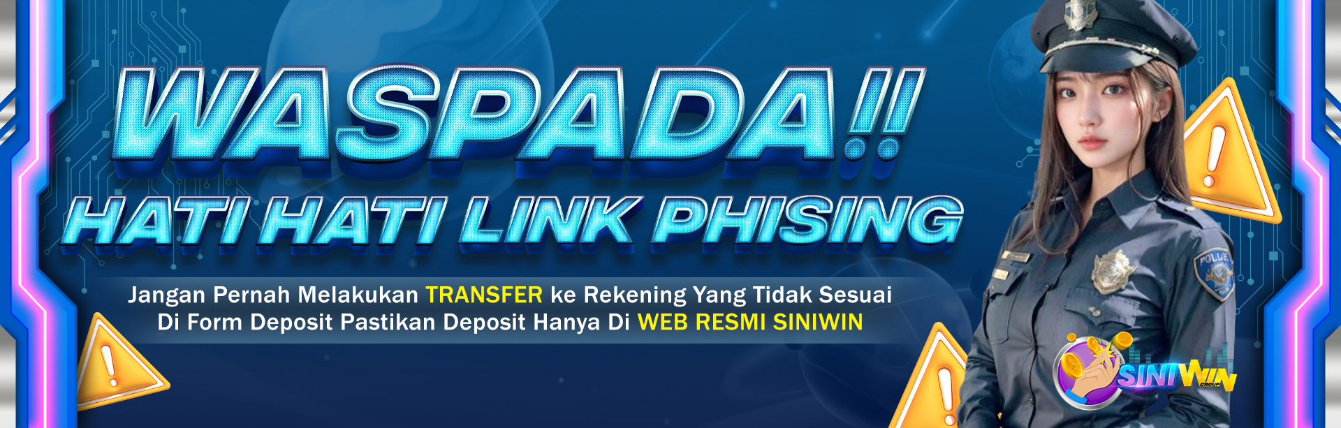 WASPADA SITUS PHISING MENGATAS NAMAKAN SINIWIN